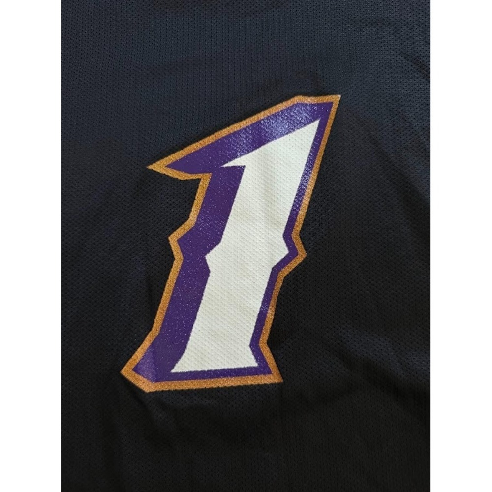Vintage Utah Jazz #1 Champion NBA Jersey 52 Mens 2XL Black Sleeveless. - Picture 7 of 12